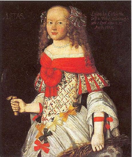 unknow artist Portrait of Ludmilla Elisabeth von Schwarzburg-Rudolstadt France oil painting art